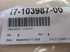 NOVELLUS 17-103987-00 STRAP, RF REV.A LOT OF 2