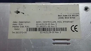 NOVELLUS Assy, Controller, MC4, Ethernet p/n 02-415129-00 Rev 3 74-383373-00