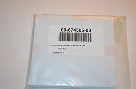 NOVELLUS/VARIAN 4&quot; CERAMIC RING CLIP N.I.P 00-674505-00