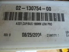 New Cup/Bus 196mm Low Pro Assy Novellus 02-130754-00 Rev B Ceramic Ring CoorsTek