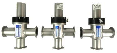 Nor-Cal Products 3870-01212 Pneumatic Angle Valve NW40 AMAT Lot of 3 Working