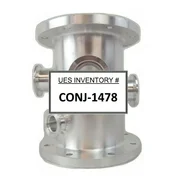 Novellus Systems 16-033732-00 4-Port Vacuum Nipple Tee Manifold Cleaned Surplus