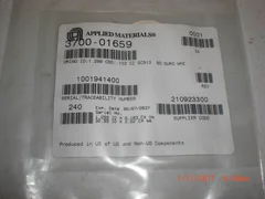 O-Ring  Applied Materials (AMAT) 3700-01659 ORING ID 1.299 CSD .103 CHEMRAZ SC51