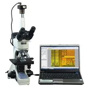 OMAX 40-2500X Infinity Trinocular Polarizing Metallurgical Microscope+5MP Camera