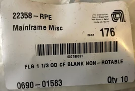 Pk of 10 AMAT Applied Materials 0690-01583 CF FLG 1 1/3 OD CF Blank Non-Rotable