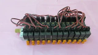 SMC NVV5J3-UIB980146, AMAT 0190-09487, Pneumatic Manifold Assembly. 328807