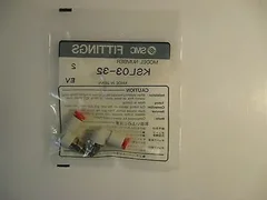 SMC One-Touch Male Elbow, Rotary, KSL03-32, Lot of 2, New