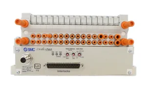 SMC VV5Q11-16-X1602V 16-Port Pneumatic Manifold AMAT 4060-00930 Working Surplus