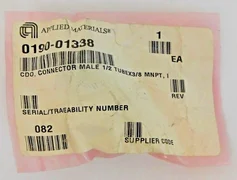 Swagelok 1/2 x 3/8 MNPT Male Connector Applied Materials AMAT 0190-01338