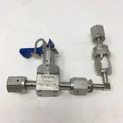 Swagelok 6LV-DTFR4-P-BL Toggle Valve ¼" FVCR, B44660, AMAT 3870-02817 + bends