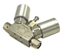 Swagelok 6LVV-P2V222P-AB Diaphragm-Sealed 2-Valve 3-Port Monoblock 1/4&quot; Female