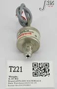 T221 APPLIED MATERIALS HONEYWELL PR TRANSD SST H2O VDSII, 0-50PSIA 0190-09287