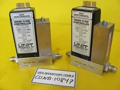 Unit UFC-1100A Mass Flow Controller AMAT 3030-01077 10 SLM N2 Lot of 2 As-Is