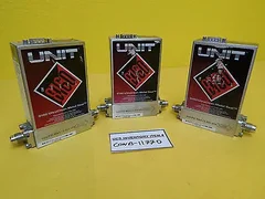 Unit UFC-8160 UltraClean Metal Seal mass Flow AMAT 3030-07130 Lot of 3 As-Is