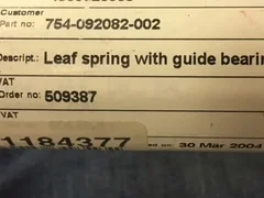 VAT 80642-R1 Leaf Spring Bearing Lam Research 754-092082-002 Lot of 4 New