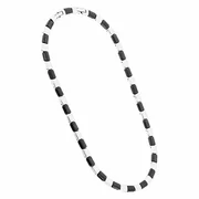 Women&apos;s Necklace Stainless Steel Ceramic Black 17 11/16in 70-437111-45