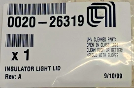 AMAT INSULATOR LIGHT LID (0020-26319)