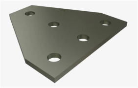 Applied Materials 3480-05053 UNISTRUT P1726EG GUSSET CORNER T 5-HOLE 5-3/8IN WD