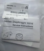 applied materials 3870-02702 diaphragm valve service instructions 3/pk (IN21S3) 
