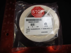 Applied Materials (AMAT) 3840-01051 TAPE CLEANROOM 1" WIDE ROLL 5 MILS