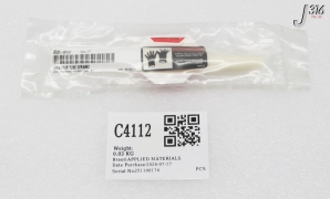 C4112 APPLIED MATERIALS INSULATOR TUBE CERAMIC HTR COMMON 200MM (NEW) 0200-00164