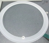 C5012 APPLIED MATERIALS QTZ RING, TWO STEPS, PRODUCER ETCH 0200-07524