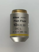 CFI Nikon Plan Fluor 10x/0.30 N.A. 16.0mm WD Microscope Objective Lens DIC L
