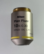 CFI Nikon Plan Fluor 10x/0.30 N.A. Infinity 16.0mm WD Microscope Objective Lens
