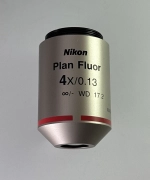 CFI Nikon Plan Fluor 4x/0.13 N.A. Infinity 17.2mm WD Microscope Objective Lens