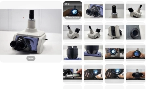 *Ex* Nikon E800 E1000 Microscope Ergonomic Trinocular Head 3Prism Position 32984