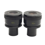 Lot of 2 Nikon 10x Microscope Eyepieces, Adjustable, For ø23.5mm Tubes