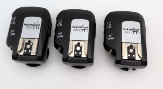 Lot of 3 PocketWizard Mini TT1-N-US Transmitter for Nikon 340-354 MHz