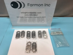 Lot of 40 AMAT 3630-01090 RING, RETAINER CLAMPS, CLIP, 3/4 SFT, 185526