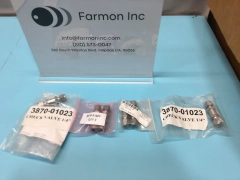 LOT OF 6 AMAT 3870-01023 VALVE CHECK 1/4 IN SWAGELOK SST IN-LINE, 186013