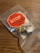 New/Never Used Applied Materials 3300-00078 FTG Hosebarb 1/2H X3/8 —11/16-16 Fem