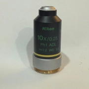 Nikon  10x/0.25  Ph1-ADL ∞/1.2 WD 5.2   Microscope Objective