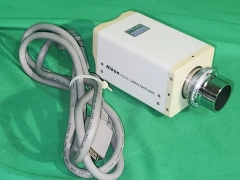 NIKON DXM1200F 2/3" CCD C-MOUNT DIGITAL MICROSCOPE CAMERA w/ Nikon Lense