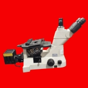 Nikon Eclipse TS100-F Inverted Microscope with T1-SM Stage, LHS-H50C-1 Halogen L