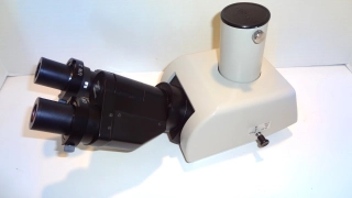 NIKON ERGO TILTING TRINOCULAR TUBE OPTOPHOT SERIES WITH CFW10X EYEPIECES **NICE*