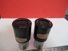 NIKON JAPAN EYEPIECE PAIR HKW 10X MICROSCOPE PART OPTICS S3-B-13