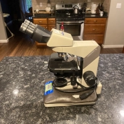 Nikon Labophot-2 Microscope with 2 Objectives Untested Parts Repair