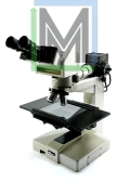 NIKON OPTIPHOT XY STAGE 3-LENS TILTING HEAD LABORATORY MICROSCOPE w/ ILLUMINATOR