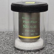 Nikon Plan Fluor Microscope Objective 10x/0.30  Ph1-DLL ∞/0.17  WD 16.0 #2