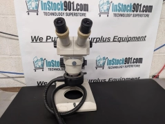 Nikon SMZ-1B Binocular Microscope w/ Stand & Fostec Fiber Optic Ring Light