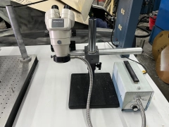 NIKON SMZ-2B 10x/23 LENS MICROSCOPE w/ BAUSCH & LOMB STAND & AG Heinze DL-150