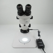 NIKON SMZ745 6.7x-50x STEREO ZOOM MICROSCOPE W/ LIGHT RING & 10X EYEPIECES