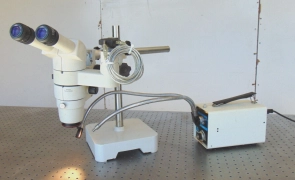 NIKON SMZ800 STEREO MICROSCOPE W/ UI-1540SE-M-HQ CAMERA, STAND & 2 LIGHT SOURCE