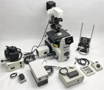 Nikon TE2000-U Inverted Phase Contrast Fluorescence Microscope w/Prior OptiScan