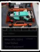 Nikon Total Station NPL-322+ 5”.     /In Great Condition  / Untested 