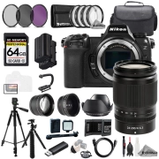Nikon Z6 III + Z 24-200mm f/4-6.3 VR Lens+64GB+Ext Bat+9 PC Filter-MEGA Kit
